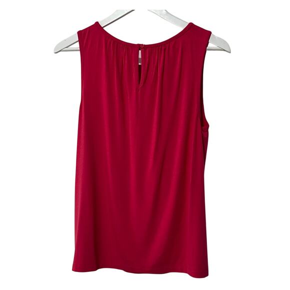 LIVERPOOL TOP WOMENS SMALL A-LINE SLEEVELESS KNIT PINK PUNCH NEW - Picture 4 of 12